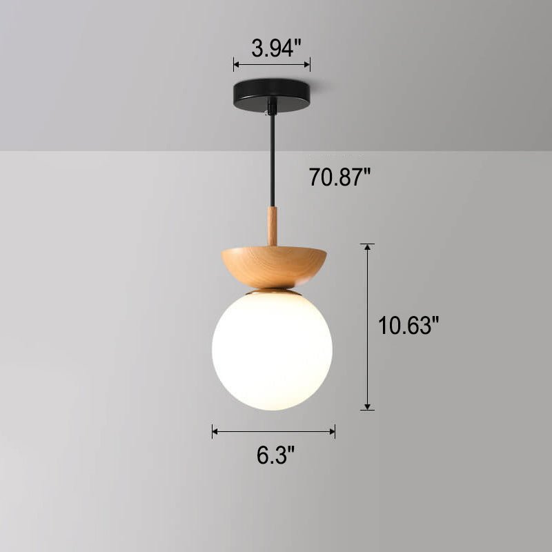 Simple Wooden LED Ceiling Zen Light