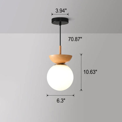 Simple Wooden LED Ceiling Zen Light