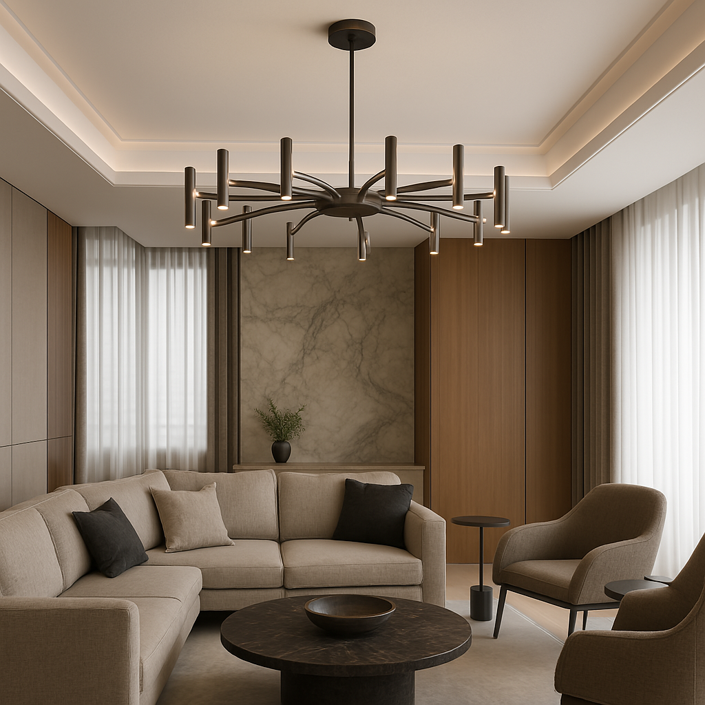 12 Heads Contemporary Chandelier 2