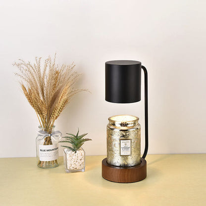 Rustic Wooden Dimmable Melted Wax Table Lamp
