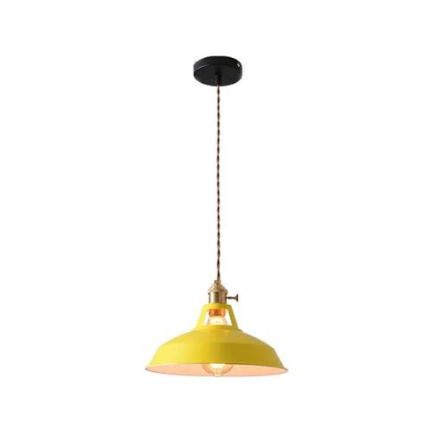 Retro Chic Metal Pendant Lamp for a Warm Glow