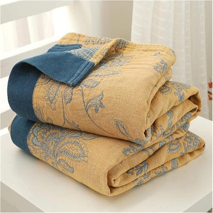 Soft Floral Throw Blanket Lightweight Home Decor