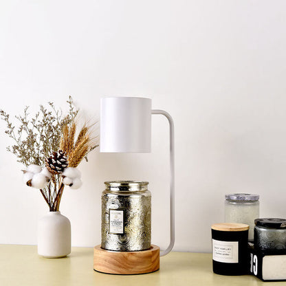 Rustic Wooden Dimmable Melted Wax Table Lamp