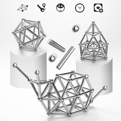 Magnetic Building Blocks Set for Kids DIY Creativity