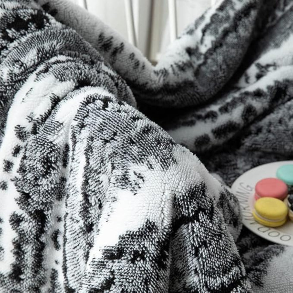 Plush Faux Fur Throw Blanket