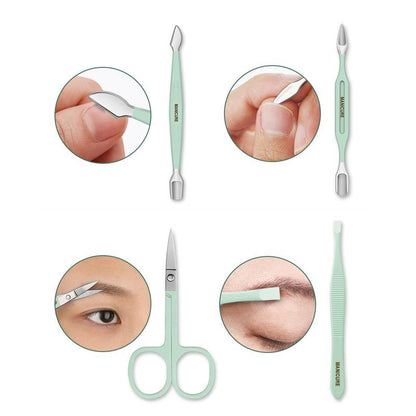 Travel Nail Care Kit with Clippers (12/16 Pieces)