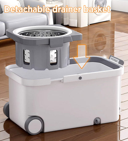 360° Spin Mop and Bucket Set with Easy Wringer