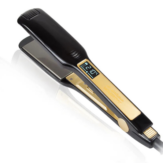 Professional Titanium Hair Straightener & Curler with LCD Screen - Fesara
