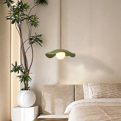 Elegant Natural Leaf Hanging Lamp