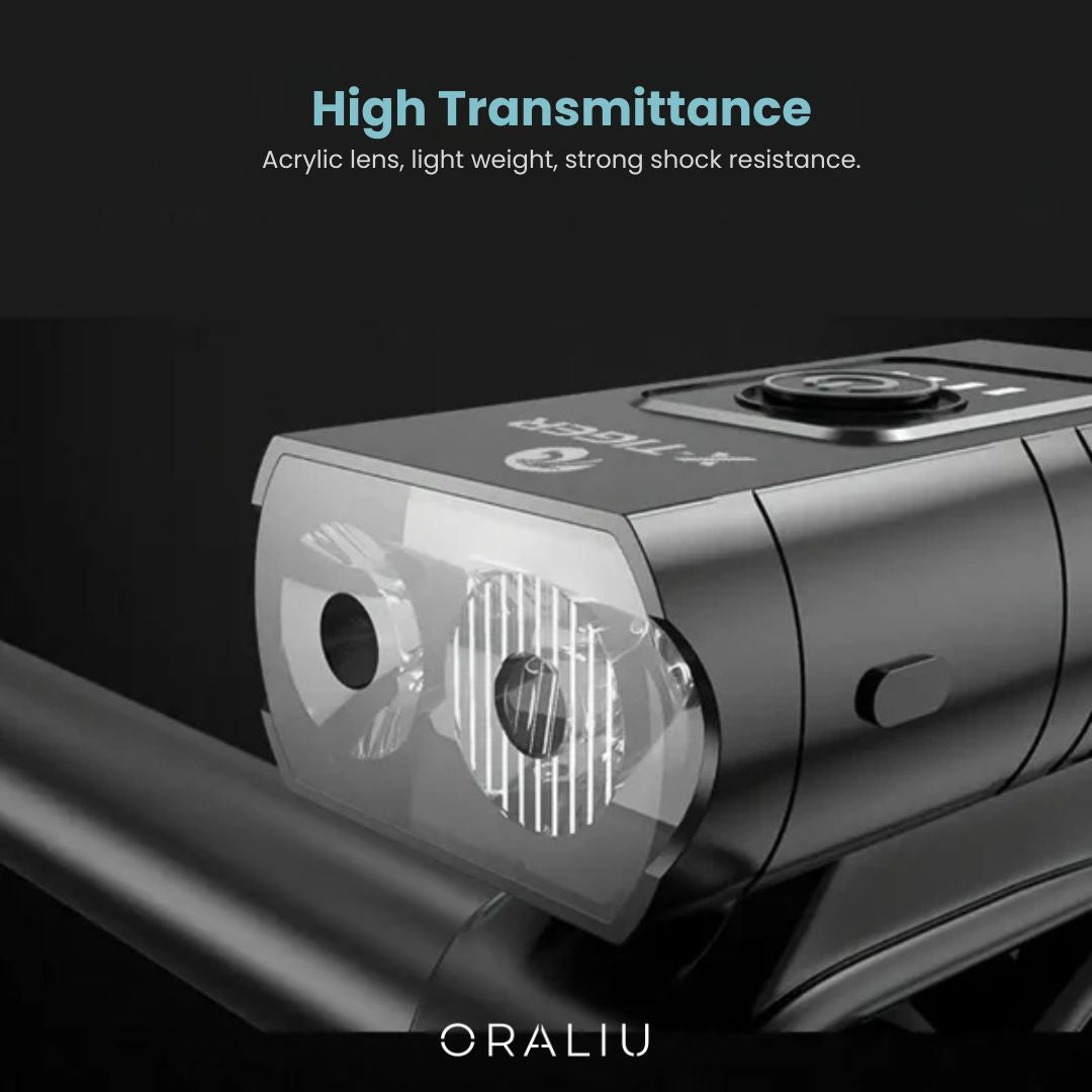 Bright USB Bike Light Set - Waterproof Front & Rear