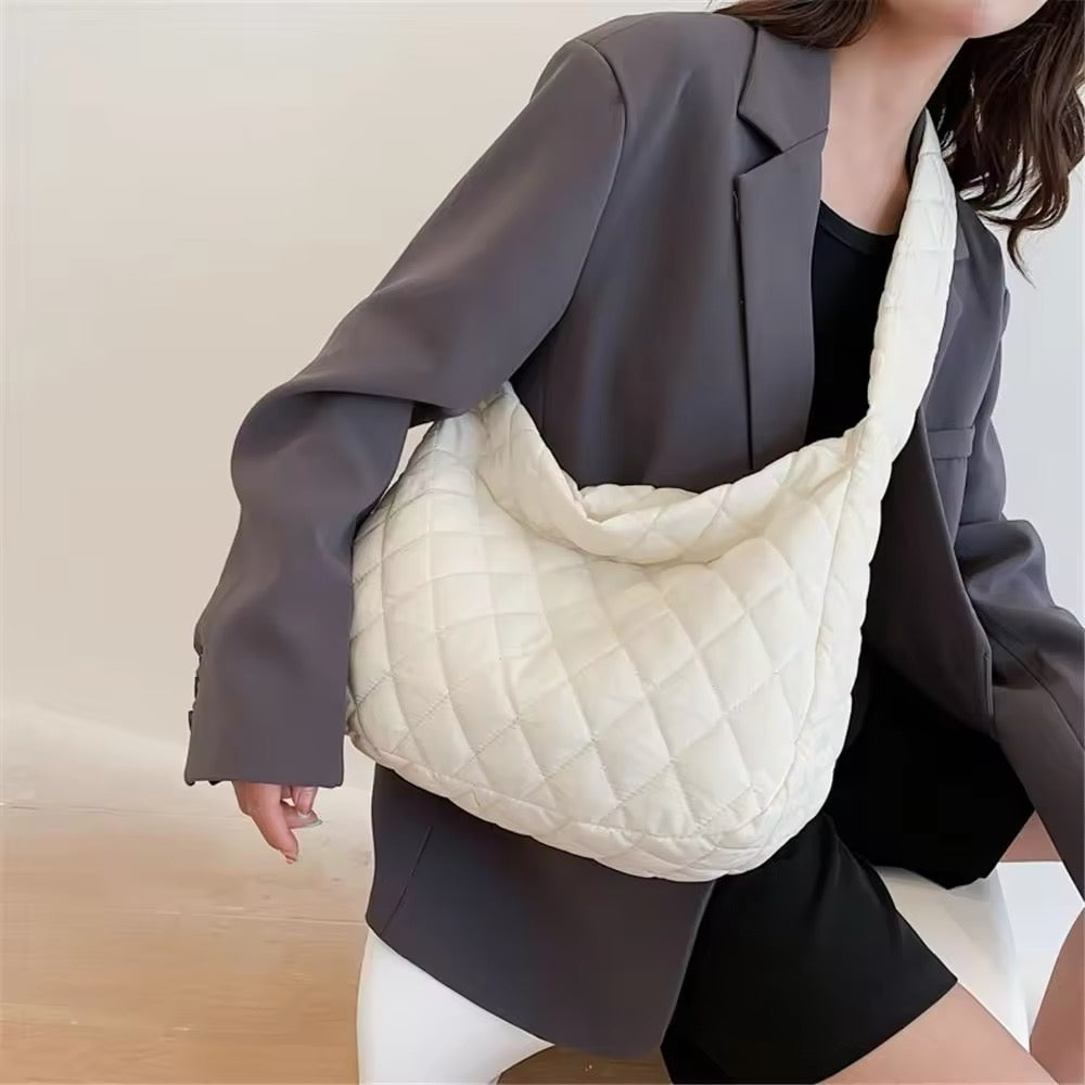 Soft Padded Large Crossbody Tote Shoulder Bag