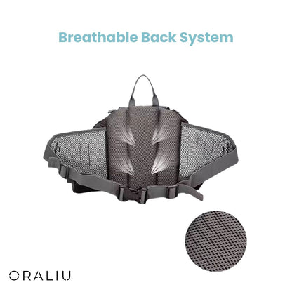 Waterproof Outdoor Waist Pack with Secure Zip Pockets