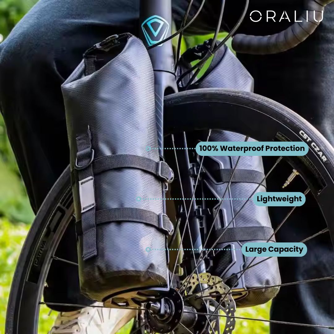 Waterproof Bike Pannier Bags – 5-7L Cycling Backpack Set