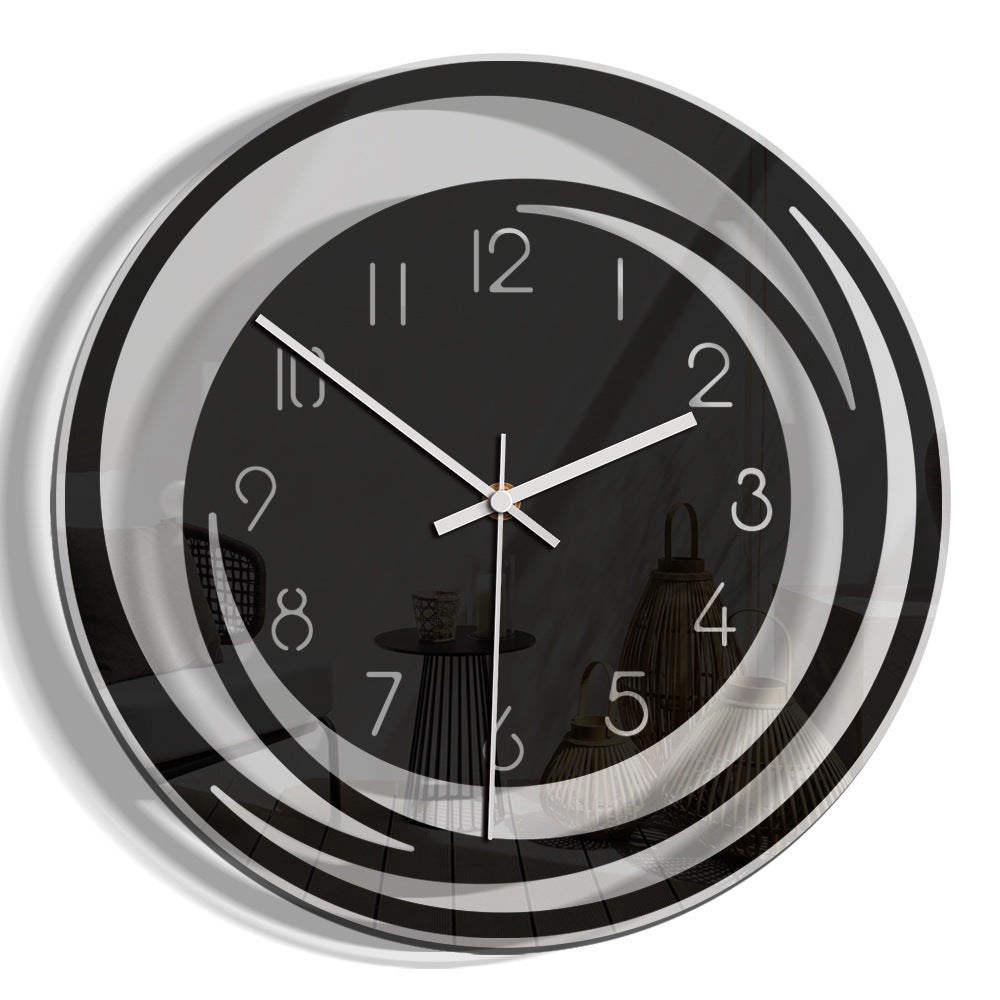 Fesara | Slim Quiet Wall Clock in Acrylic - Contemporary Design - Fesara