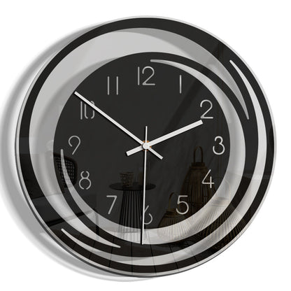Fesara | Slim Quiet Wall Clock in Acrylic - Contemporary Design - Fesara