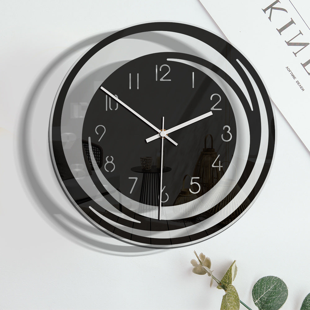 Fesara | Slim Quiet Wall Clock in Acrylic - Contemporary Design