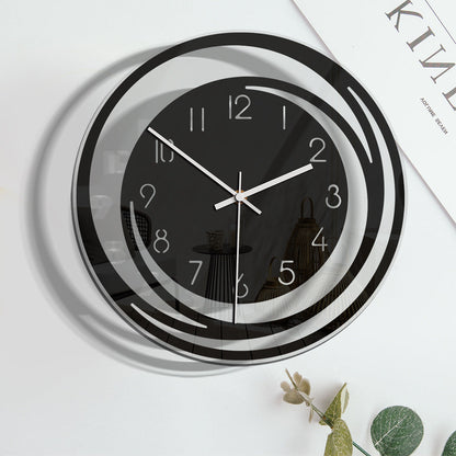 Fesara | Slim Quiet Wall Clock in Acrylic - Contemporary Design