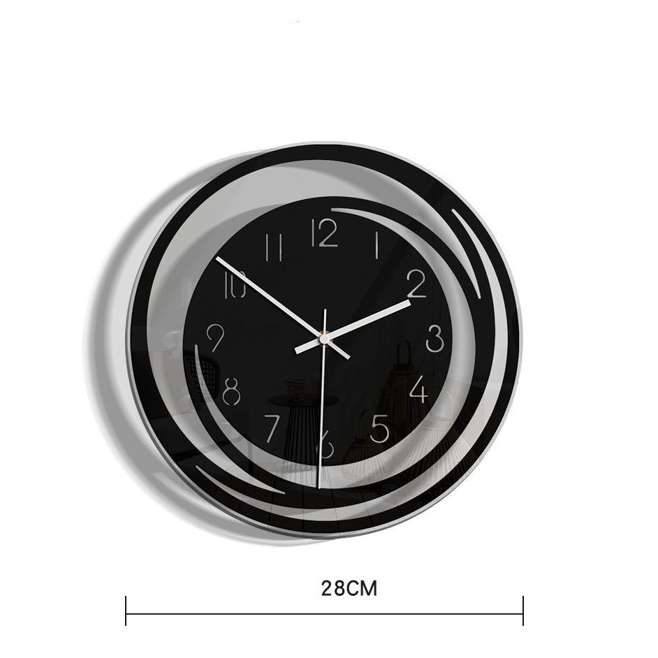Fesara | Slim Quiet Wall Clock in Acrylic - Contemporary Design