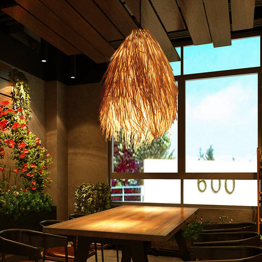 Natural Woven Pendant Lamp - Fesara