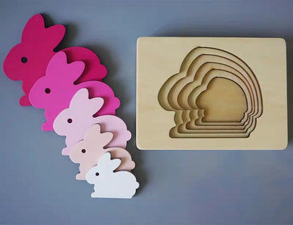 Educational Animal 3D Wood Puzzle Toy - Fesara