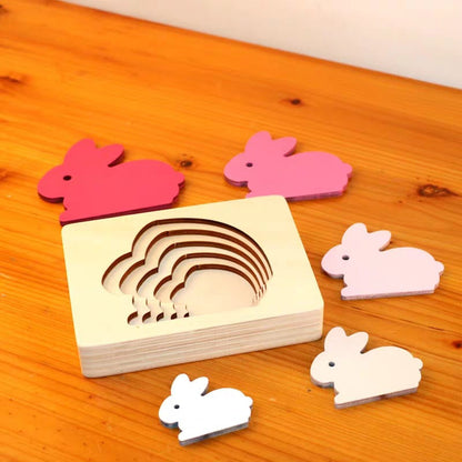 Educational Animal 3D Wood Puzzle Toy