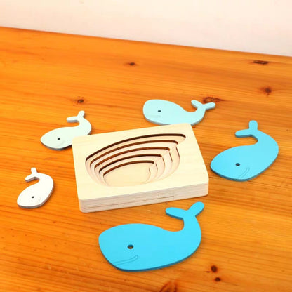 Educational Animal 3D Wood Puzzle Toy