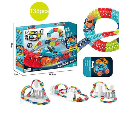 Flexible Kids Race Track Playset