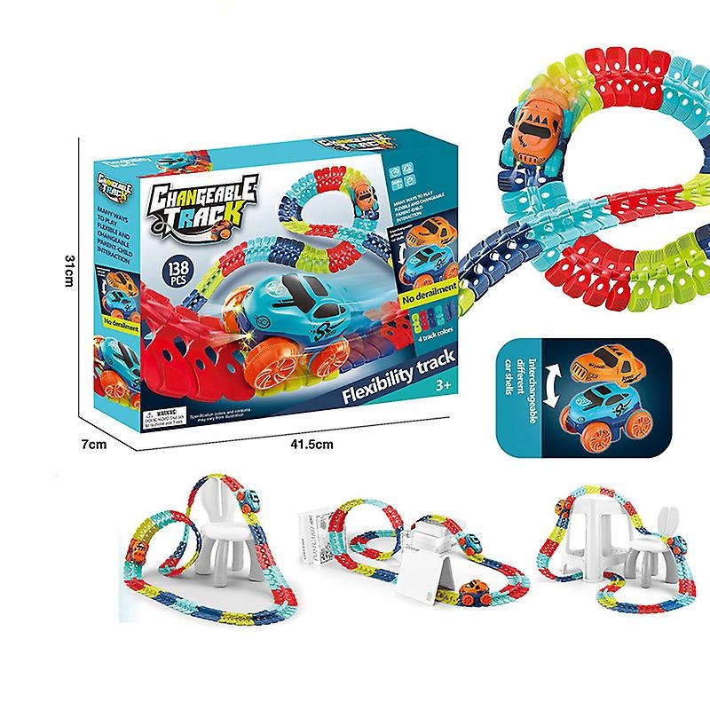 Fesara Fun LED Racing Track Set for Kids