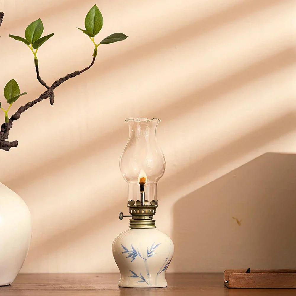 Warm Glow Kerosene Oil Lamp