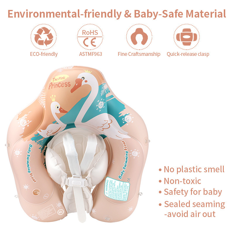 Baby Pool Float with Sun Shade - Inflatable Swim Aid