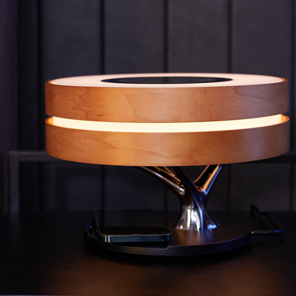 Wireless Charging Desk Lamp with Bluetooth Speaker