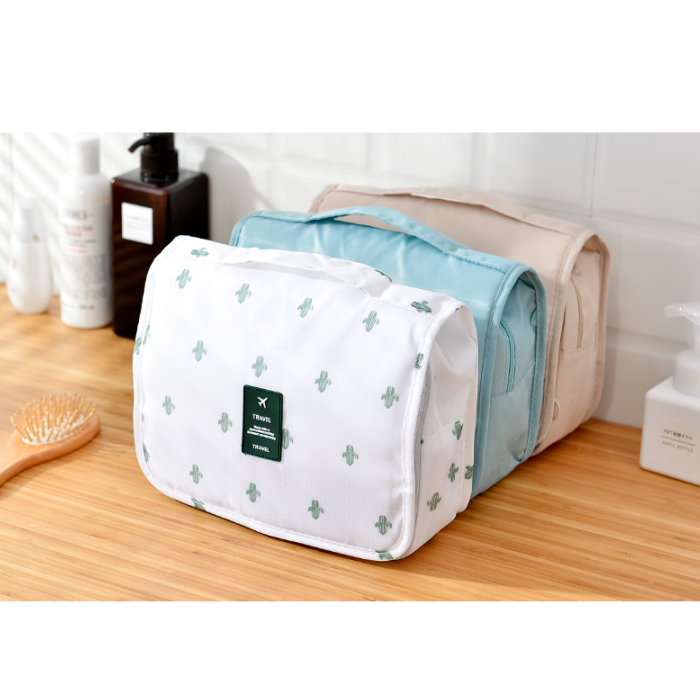 Compact Water-Resistant Travel Toiletry Kit Bag