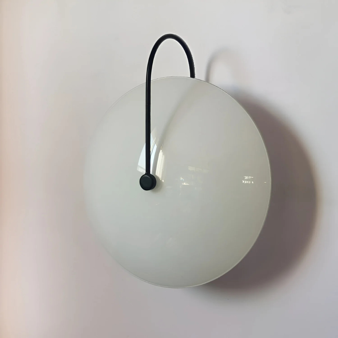 Simple Round Glass Wall Light