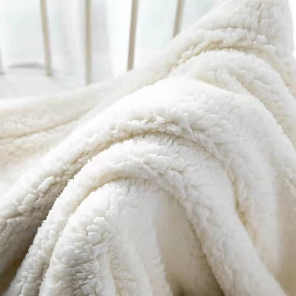 Plush Faux Fur Throw Blanket