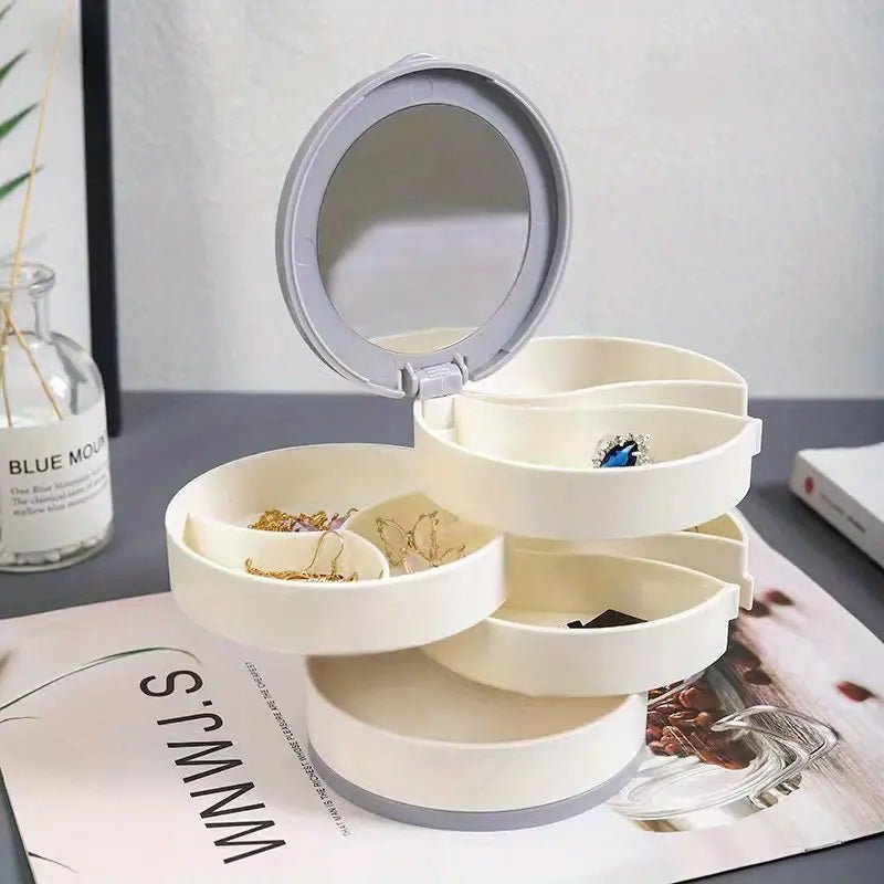 Luxury Rotating Jewelry Storage Case