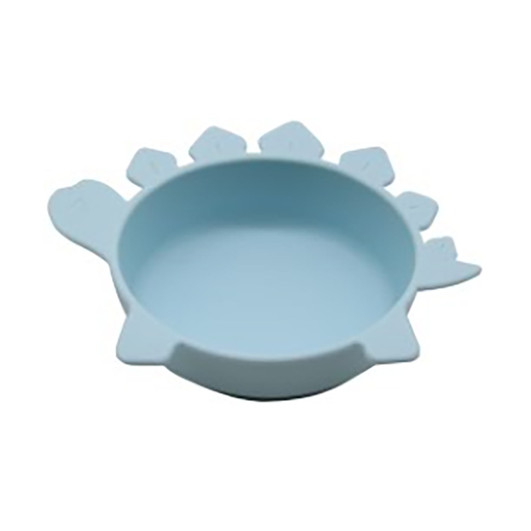 Soft Silicone Baby Bowl with Dinosaur Design