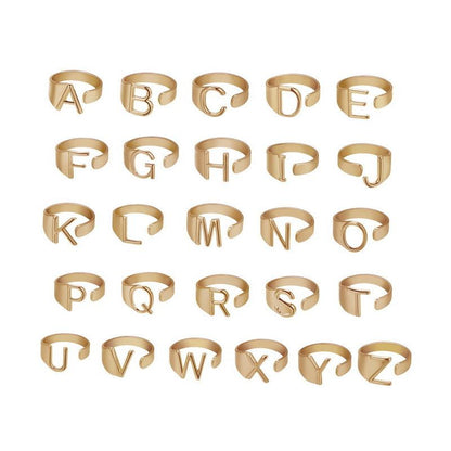 Personalized Alphabet Letter Ring
