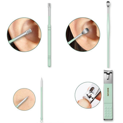 Travel Nail Care Kit with Clippers (12/16 Pieces)