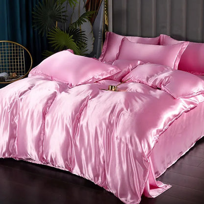 Soft Silk Bedding Set - Elegant Satin Sheets