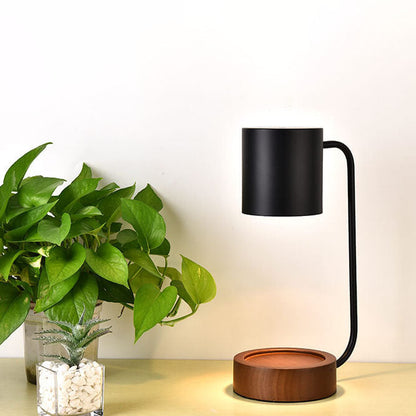 Rustic Wooden Dimmable Melted Wax Table Lamp
