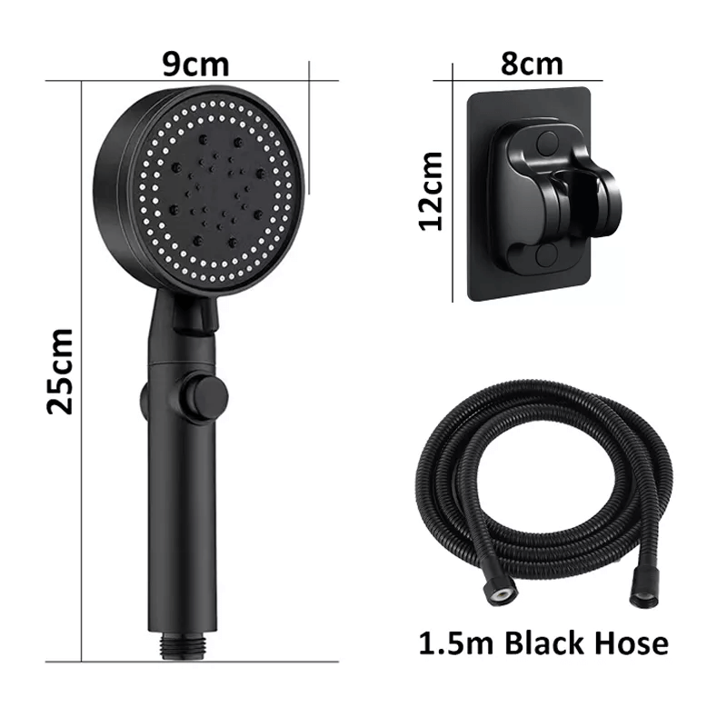 Fesara Adjustable 5 Mode Shower Head with Button Control