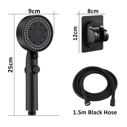 Fesara Adjustable 5 Mode Shower Head with Button Control