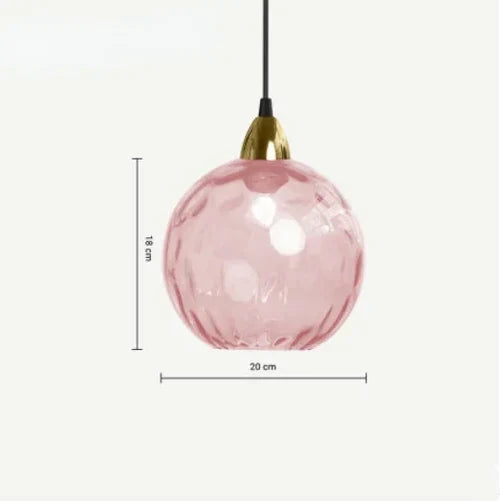 Clear Glass Globe Pendant Light