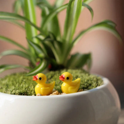 Cute Small Yellow Duck Figurine