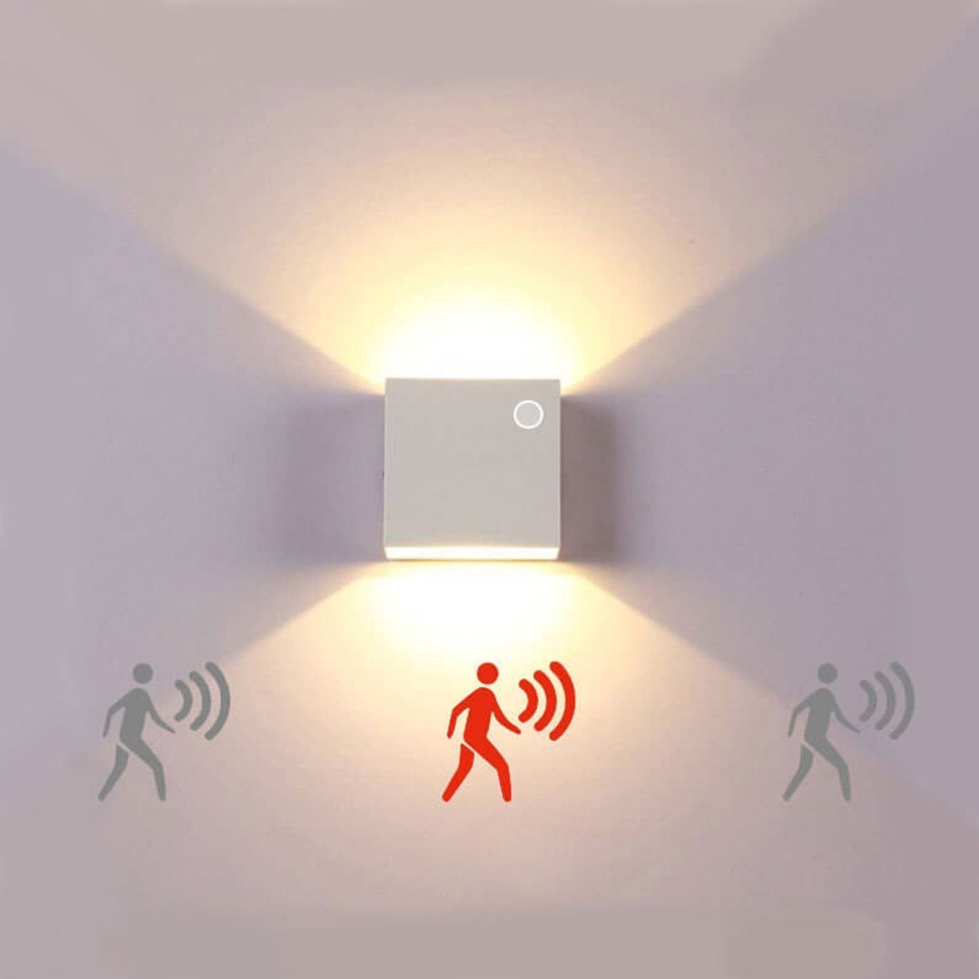 Bright Motion Sensor Outdoor Indoor LED Wall Lamp
