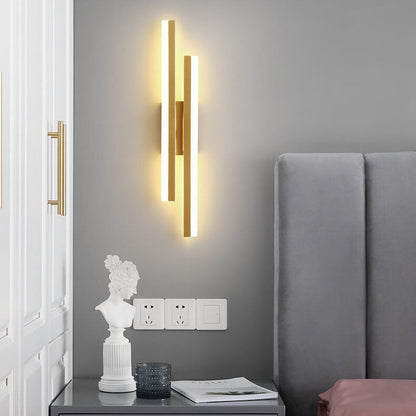Slim LED Wall Light | Modern Iron Fixture | Adjustable Brightness