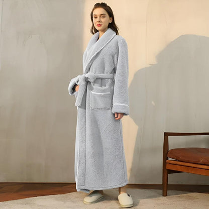 Luxurious Bath Robe with Adjustable Waist Tie