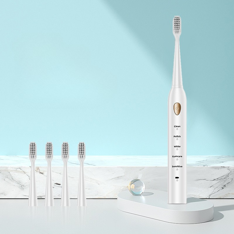 Electric Toothbrush with Replaceable Heads