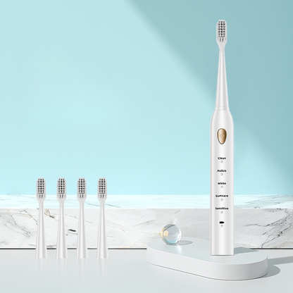 Electric Toothbrush with Replaceable Heads