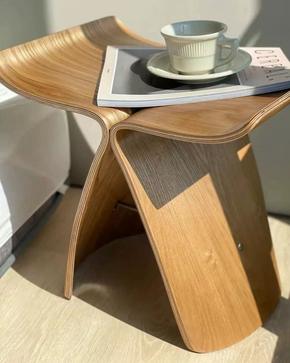 Rustic Floral End Table
